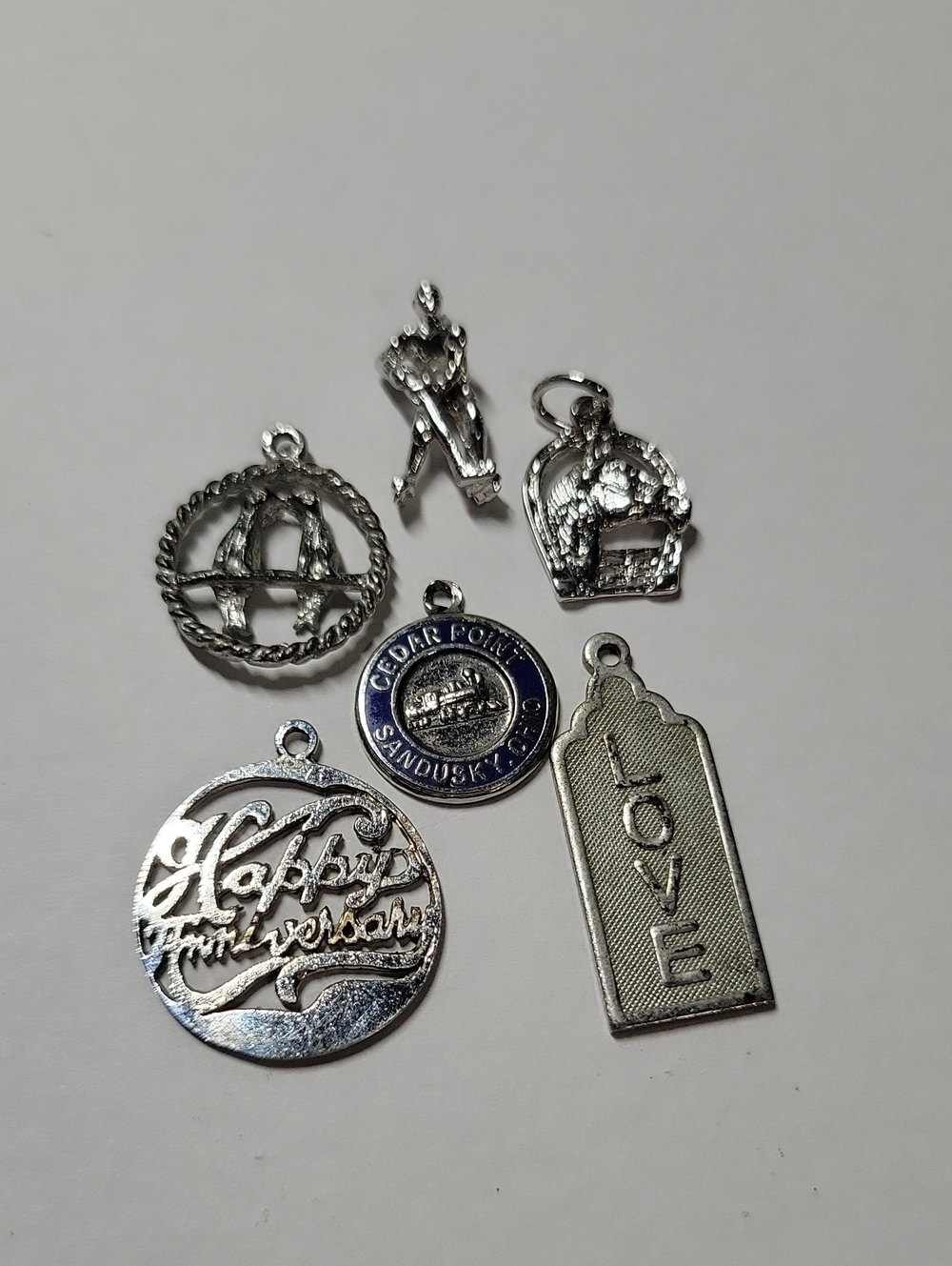 Silver Accents Charm Set